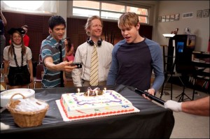 eric stoltz,chord overstreet,glee bts