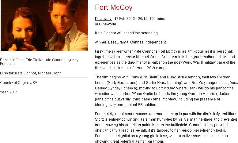 eric stoltz,fort mccoy